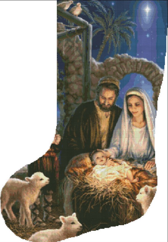 Stocking The Nativity DG Flipped - Click Image to Close
