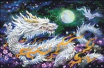 Supersized White Dragon And The Moon Max Colors