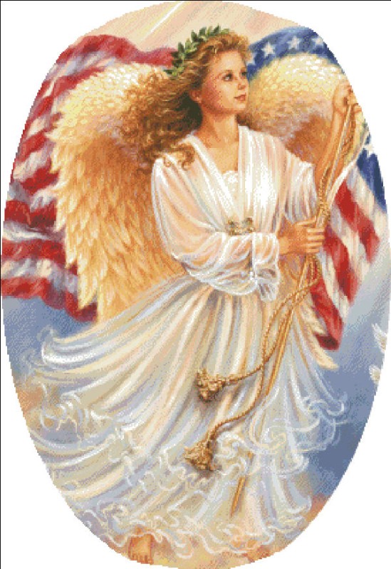 Ornament American Angel - Click Image to Close