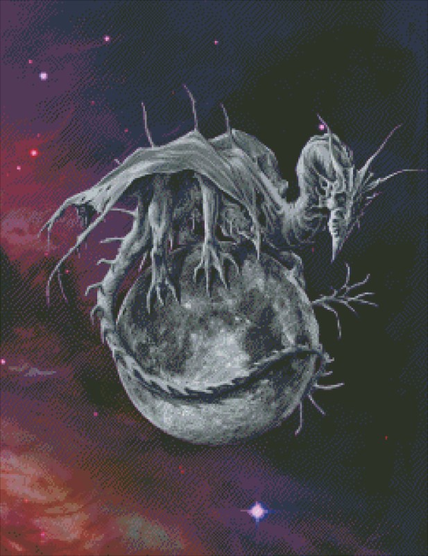 Diamond Painting Canvas - Mini Moon Dragon - Click Image to Close