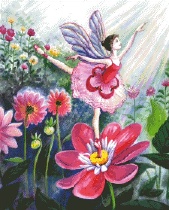 Diamond Painting Canvas - Mini Ballerina Fairy - Click Image to Close