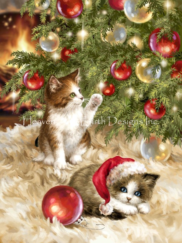 Mini Christmas Tree Kittens - Click Image to Close