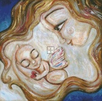 Diamond Painting Canvas - Mini Holding An Angel