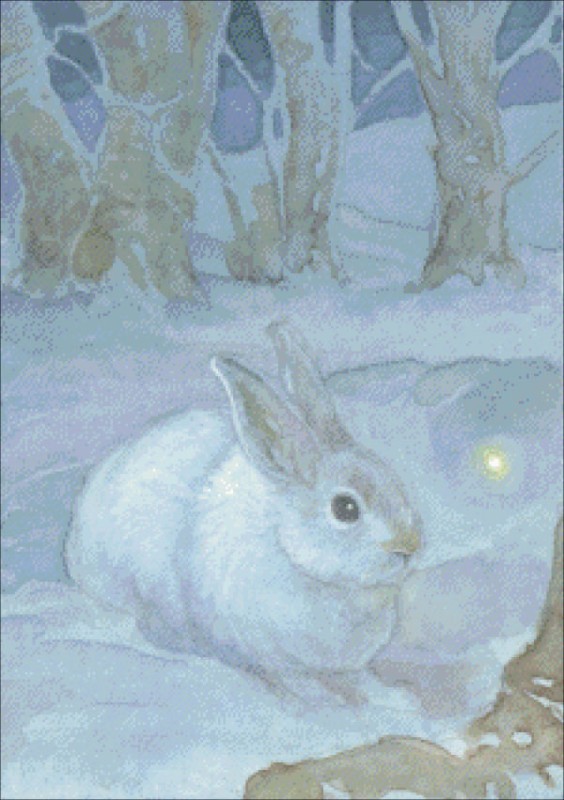 Mini Snow Hare - Click Image to Close