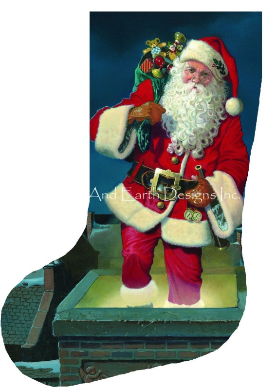 Stocking Father Christmas: Special Delivery Flipped - Click Image to Close