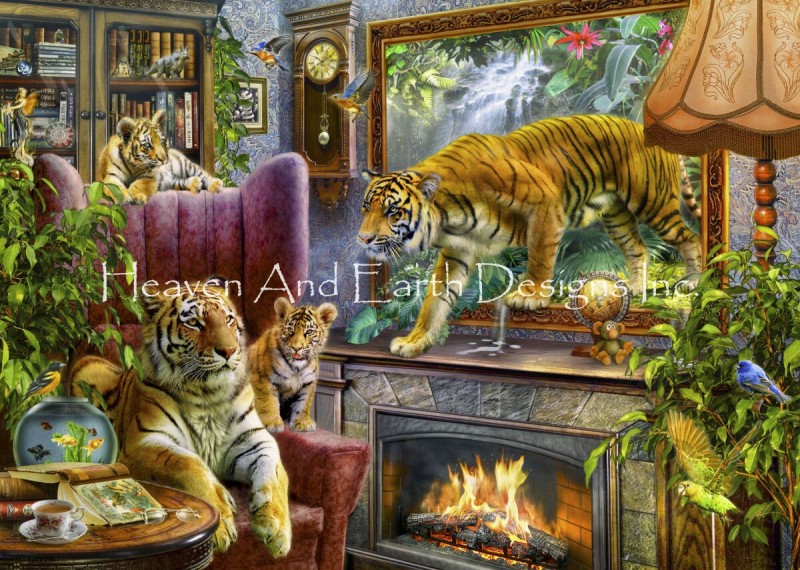 Supersized Tigers Coming To Life Max Colors - Click Image to Close