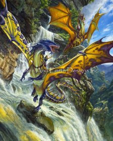 Supersized Waterfall Dragons Max Colors