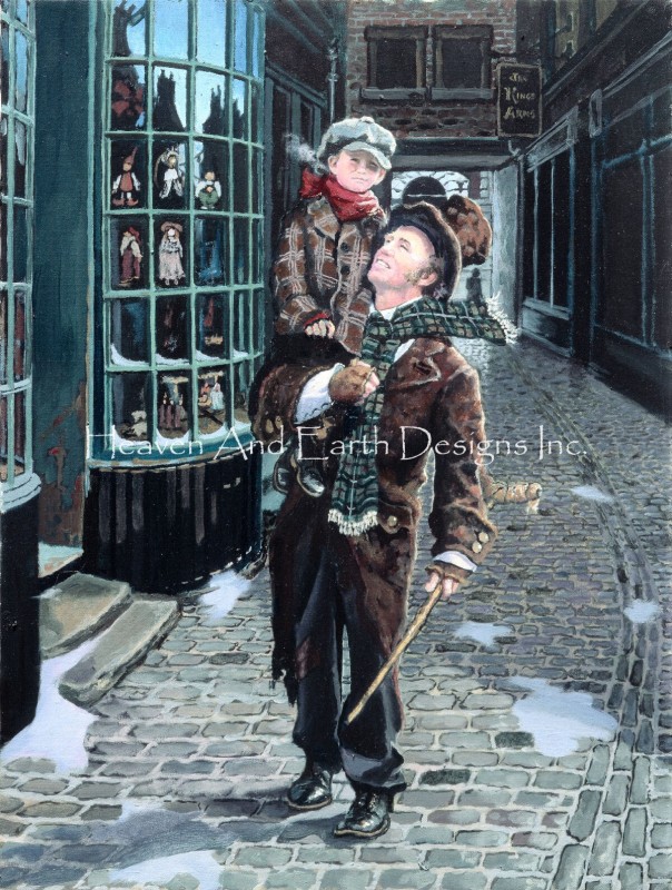 Supersized Bob Cratchit and Tiny Tim Max Colors - Click Image to Close