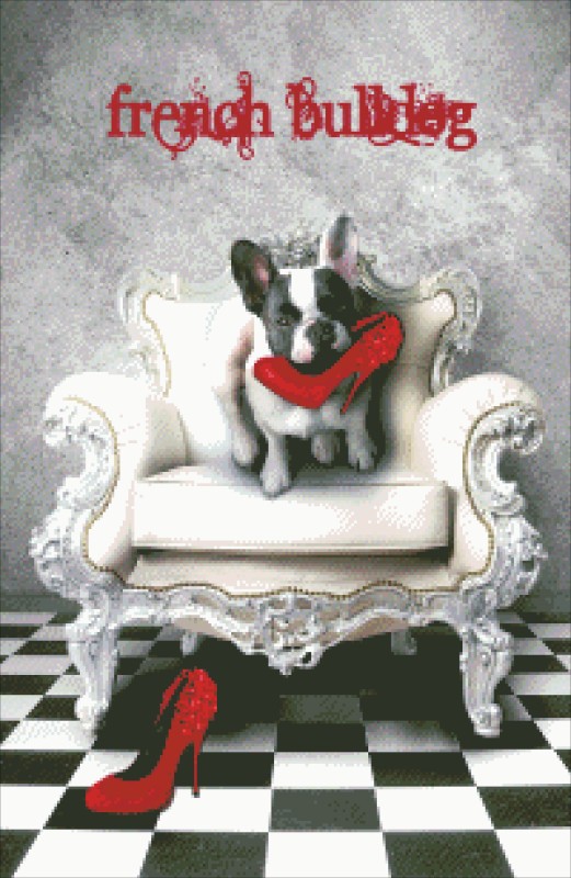 Diamond Painting Canvas - French Bulldog BV Request A Size - Click Image to Close