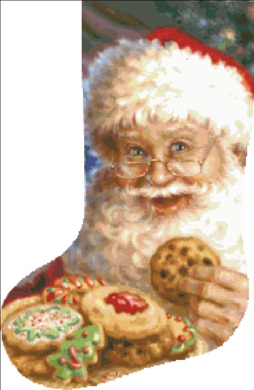 Stocking Milk and Cookies Flipped - Click Image to Close