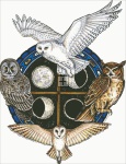 Diamond Painting Canvas - Owl Spirit Shield