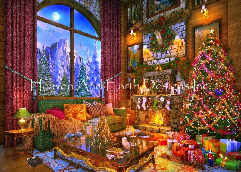 Supersized Christmas Lodge Max Colors - Click Image to Close