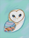 Tribal Pattern Barn Owl