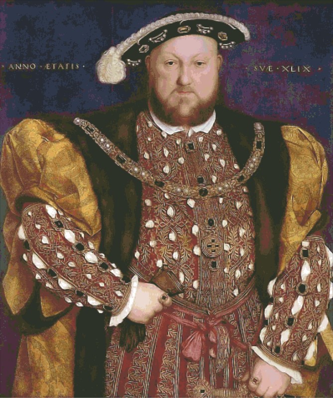 Diamond Painting Canvas - King Henry The VIII - Click Image to Close