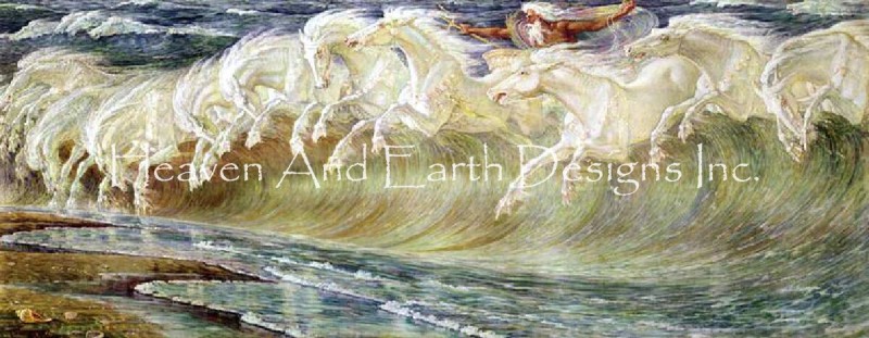 Supersized Neptune’s Horses Full Max Colors - Click Image to Close