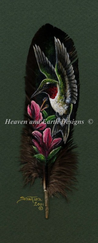 Diamond Painting Canvas - Mini Hummingbird - Click Image to Close