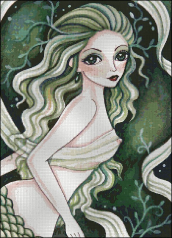 QS Green Silk Mermaid - Click Image to Close