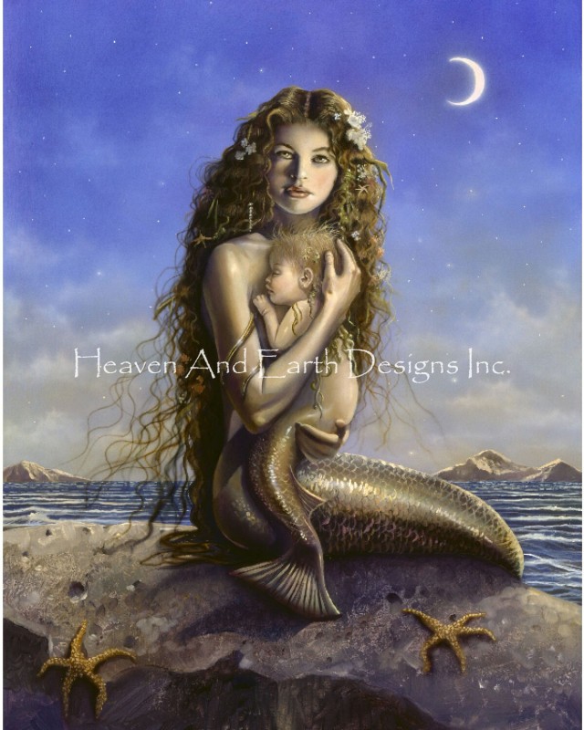 Mini Mermaid And Child - Click Image to Close