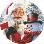 Ornament Santa And Frosty