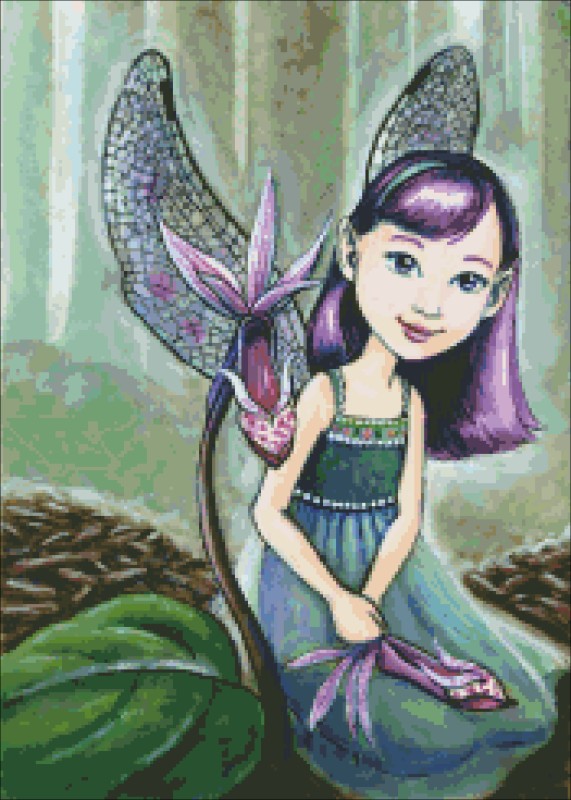 Diamond Painting Canvas - QS Slipper Fairy - Click Image to Close