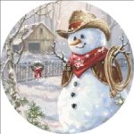 Ornament Cowboy Snowman