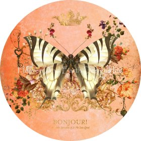 Ornament Butterfly Port Peach