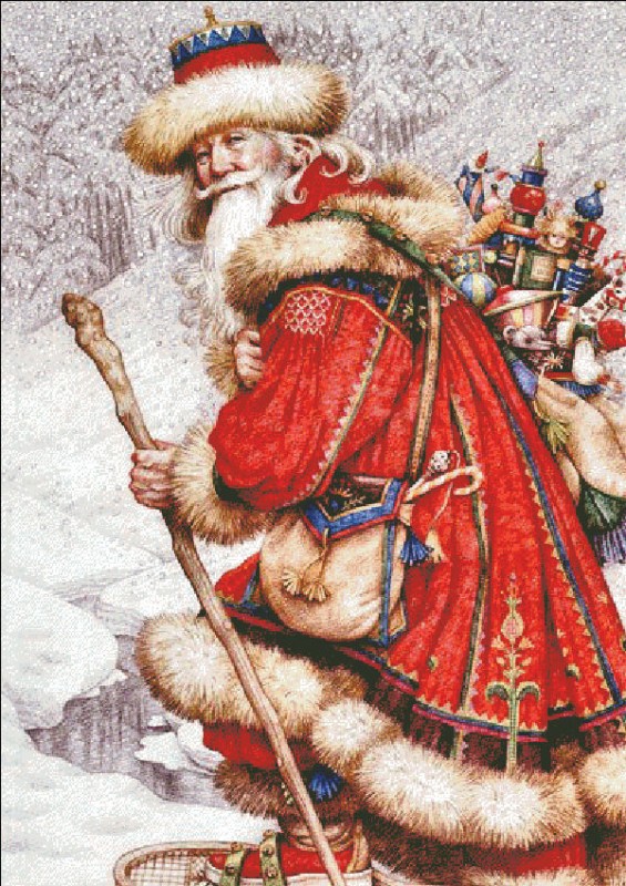 Father Christmas With Toys Max Colors - Click Image to Close