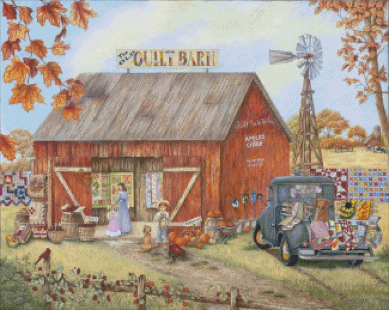 Diamond Painting Canvas - Mini Quilt Barn - Click Image to Close