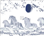 Silver Moon Ocean Spirit Horses No Background