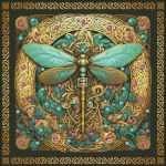 Diamond Painting Canvas - Mini The Celtic Dragonfly