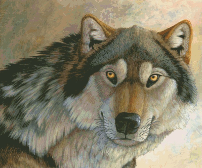 Diamond Painting Canvas - Canis Dirus - Click Image to Close