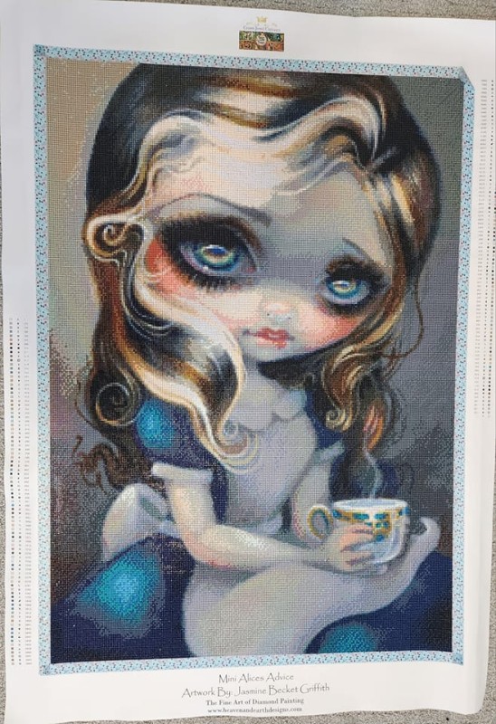 Diamond Painting Canvas - Mini Alices Advice - Click Image to Close