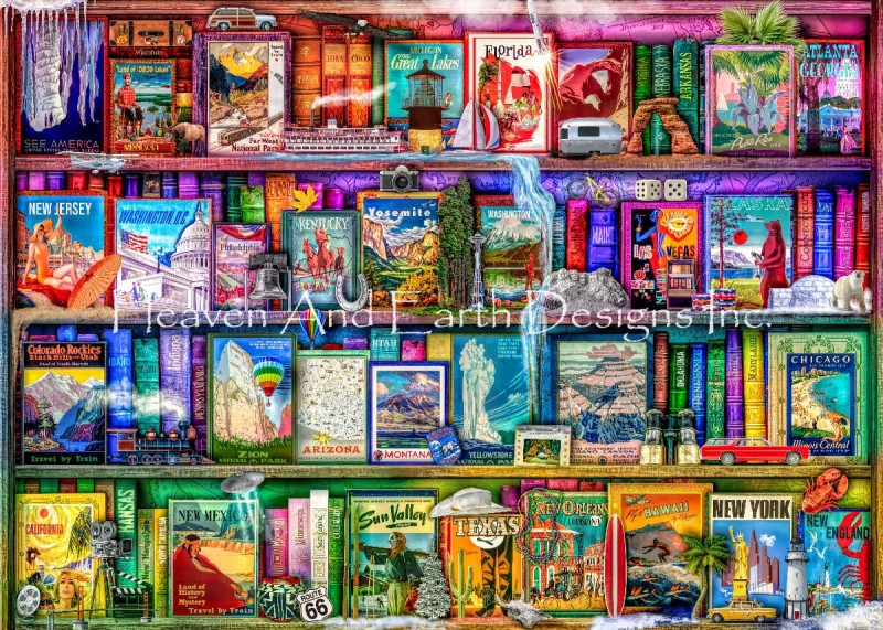 Supersized US Travel Shelf Max Colors - Click Image to Close