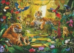 Tiger Family In The Jungle