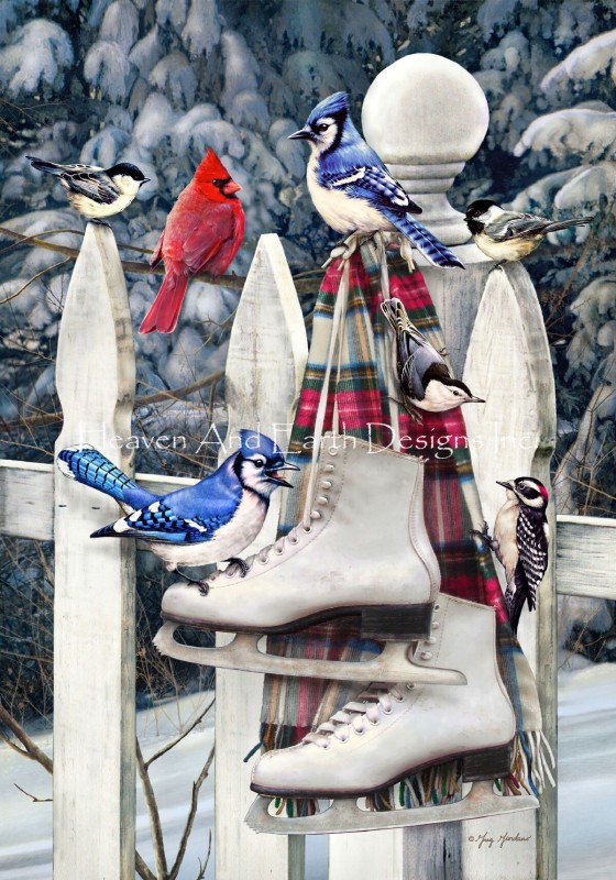 Birds With Skates - Click Image to Close