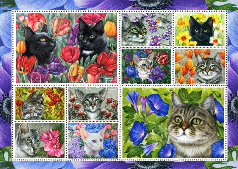 Botanical Cats - Click Image to Close
