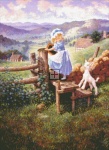 Diamond Painting Canvas - Mini Mary Had A Little Lamb