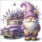 Lavender Gnome Truck