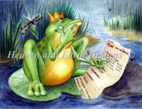 Diamond Painting Canvas - Mini The Frog Princes Plan