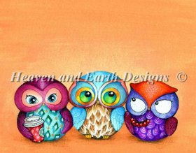 Autumn Owl Trio