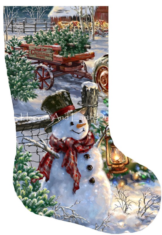 Stocking Christmas Tree Farm Request A Size 20 - Click Image to Close