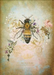 Supersized Honey Bee Portrait Max Colors