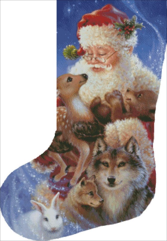 Stocking Santas Little Friends Flip - Click Image to Close