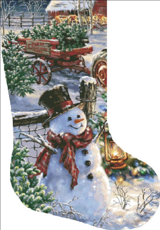 Stocking Christmas Tree Farm Request A Size 20 - Click Image to Close