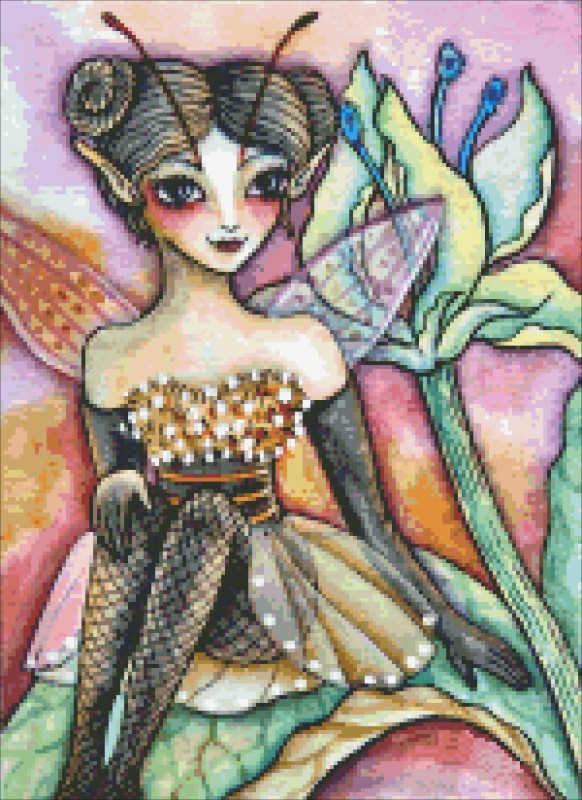 Diamond Painting Canvas - QS Bee Fairy - Click Image to Close