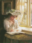 Lady Reading By Window