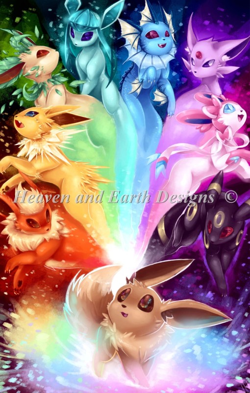 Mini The Possibilities Eeveelution Rainbow Max Colors - Click Image to Close