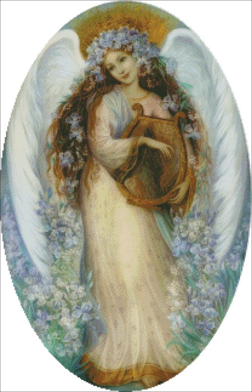 Mini Angel With Iris - Click Image to Close