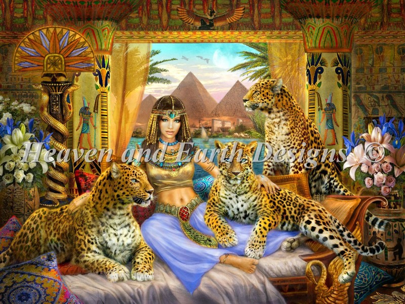 Mini Egyptian Queen Of The Leopards - Click Image to Close