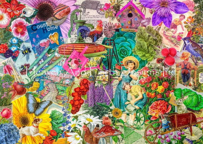 Gardening Collage - Click Image to Close